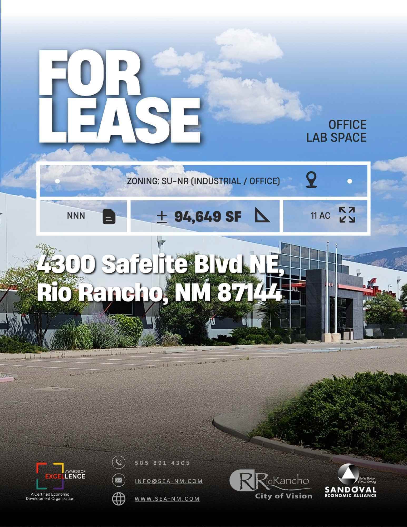 New Mexico, Sandoval County, Rio Rancho City building for lease - 4300 Safelite