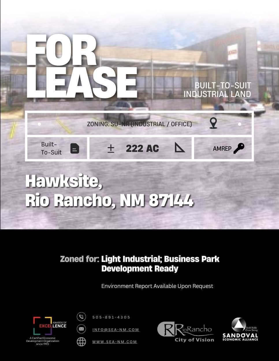 Hawksite New Mexico, Sandoval County, Rio Rancho, commercial real estate listing